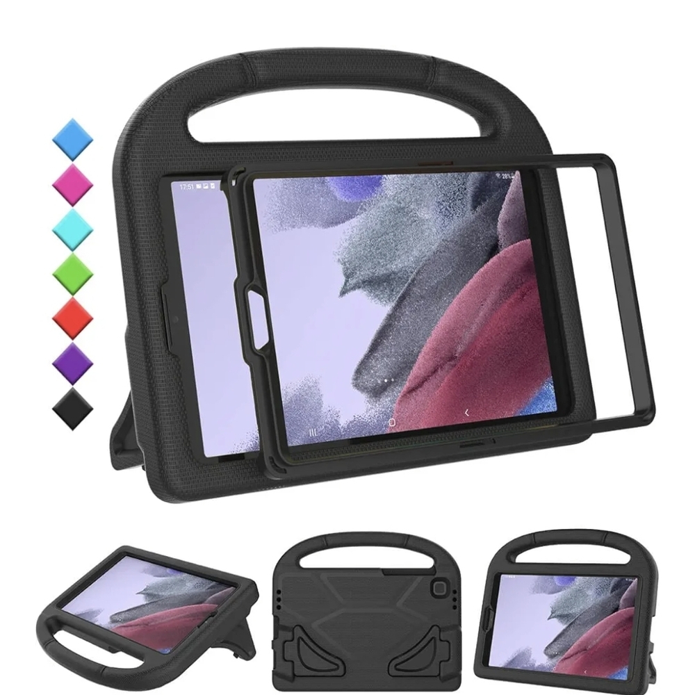 Black Tablet Protective Case with Handle